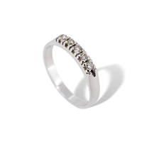 Veretta da donna in oro bianco 18 kt con diamanti naturali 0.20 ct G SI – Idee Preziose dal 1987 - IP.AK18B/62D